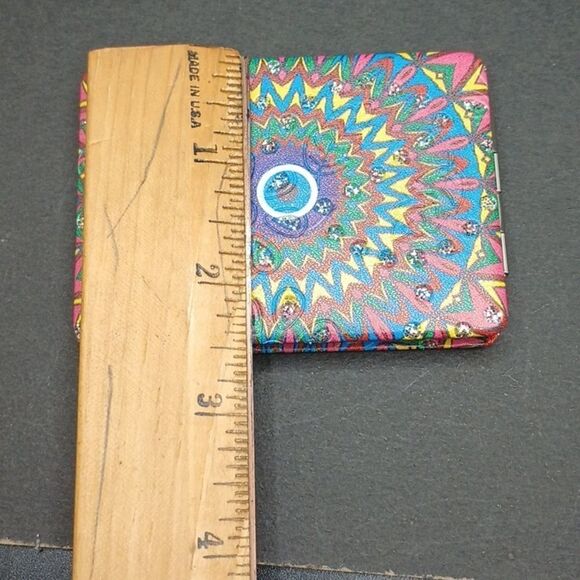 EVIL Eye of protection compact mirror case travel mandala looking glass - Picture 2 of 5